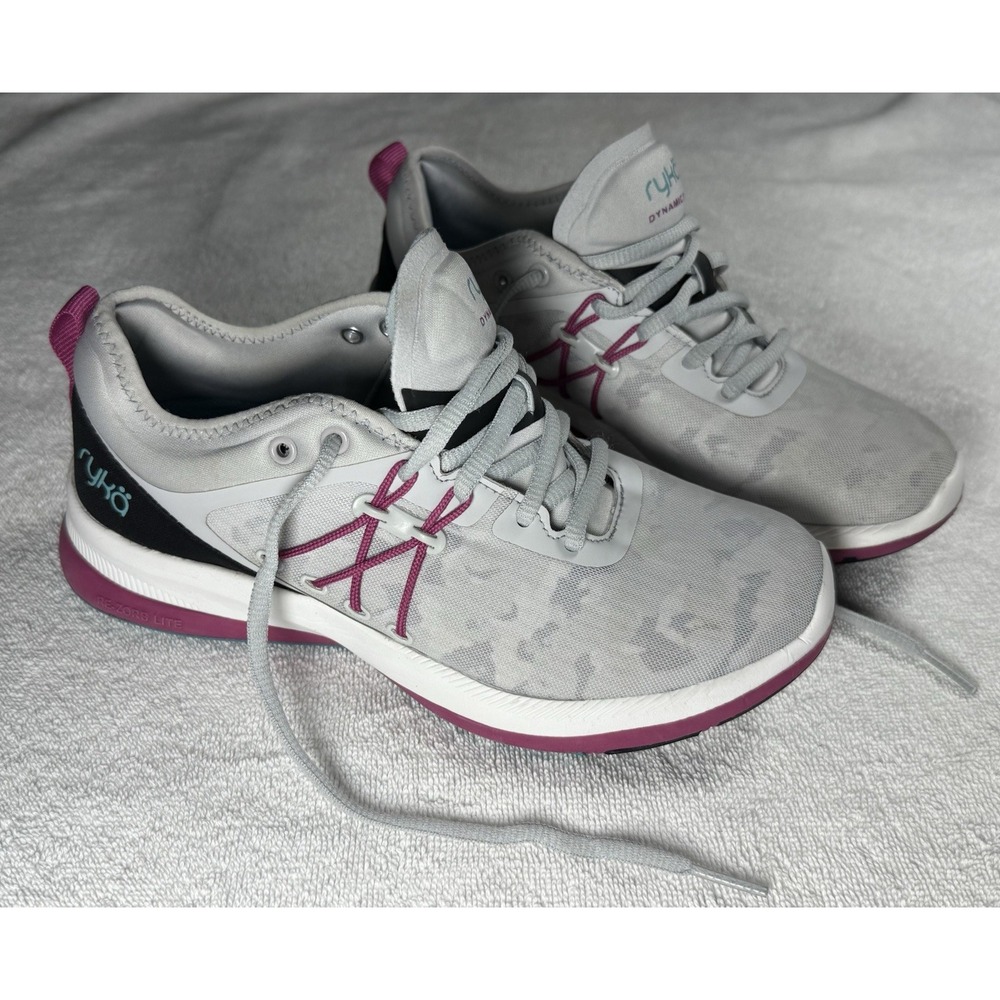 Ryka Dynamic Pro Women's Sneakers Size 5 Arctic Blue Camo Lightweight Walking